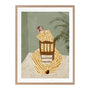 Thessy Portrait Art Print - Oak Framed Print, With Matboard / 106 x 141.5cm