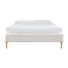 Mabel Fabric Double Bed Frame (Cream)