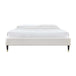 Mabel Fabric King Bed Frame (Cream)