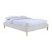 Mabel Boucle Queen Bed Frame (White)