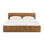 Allocco King Bed - Terracotta Mixed Boucle