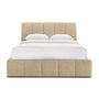 Allocco Double Bed - Camel Textured Weave