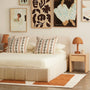 Allocco King Bed - White Boucle