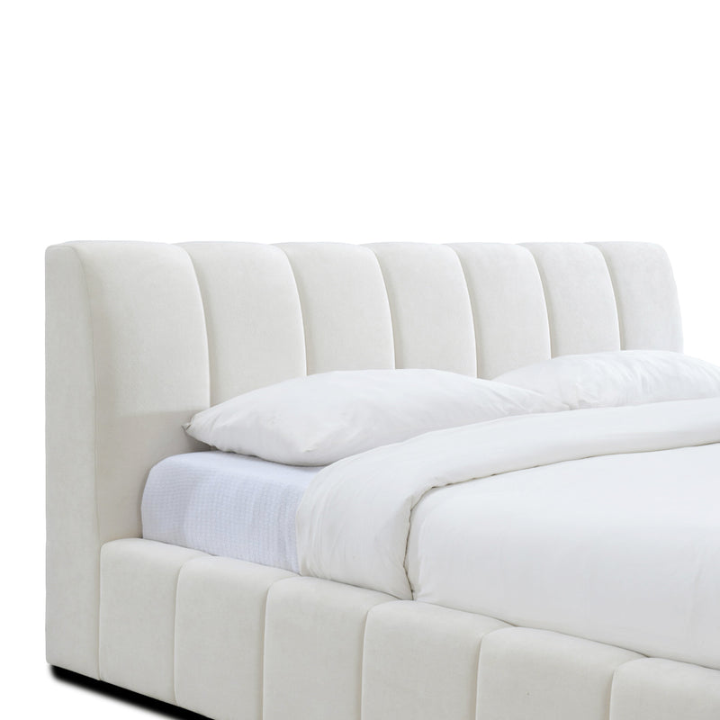 Allocco King Bed (Cream)