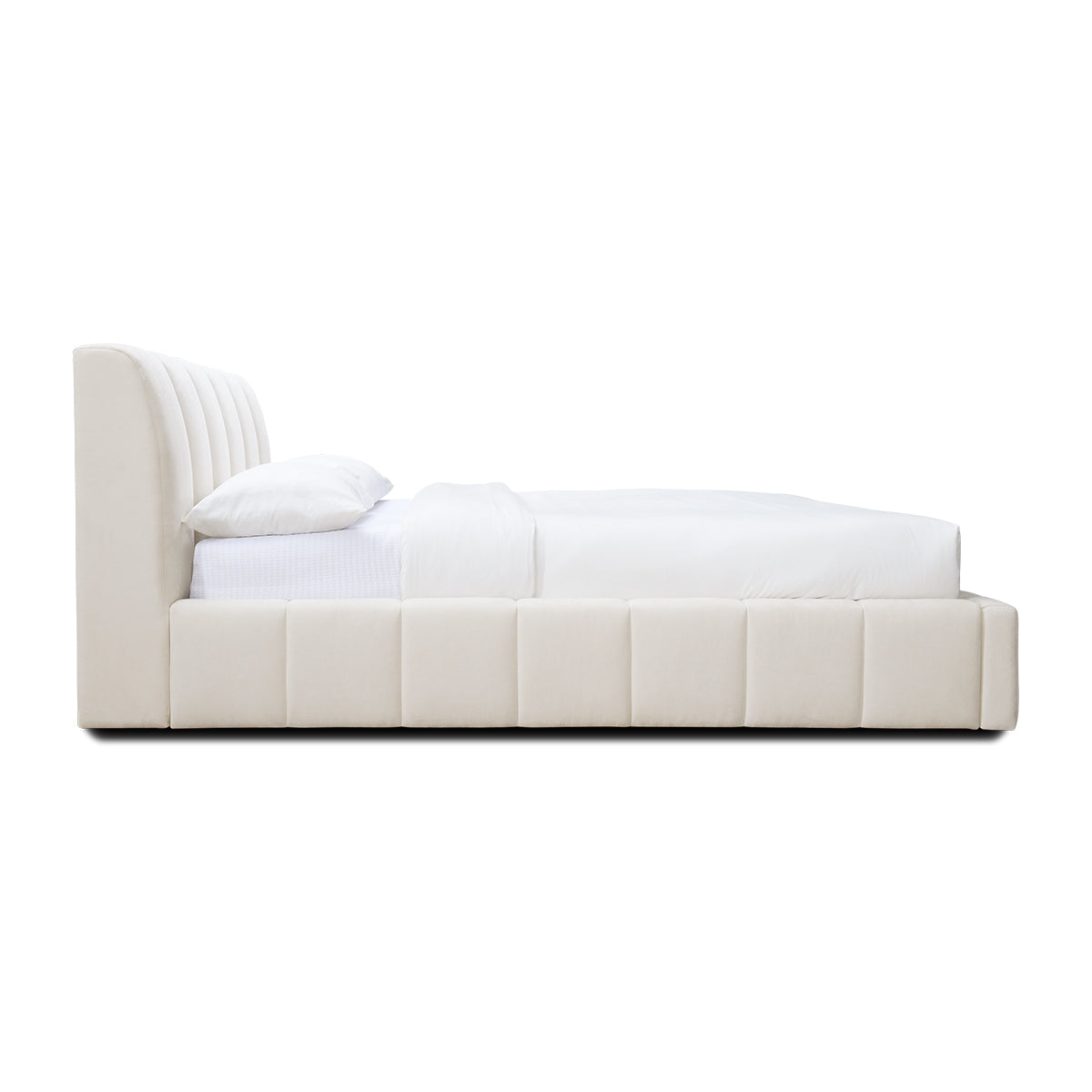 Allocco Queen Bed (Cream) – Life Interiors