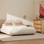 Amalfi King Bed - Sand Boucle