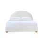 Archie Double Bed - White Boucle