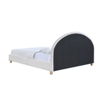 Archie Boucle King Bed (White)