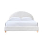 Archie Queen Bed - White Boucle