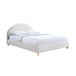 Archie Boucle Queen Bed (White)