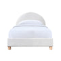 Archie Single Bed - White Boucle