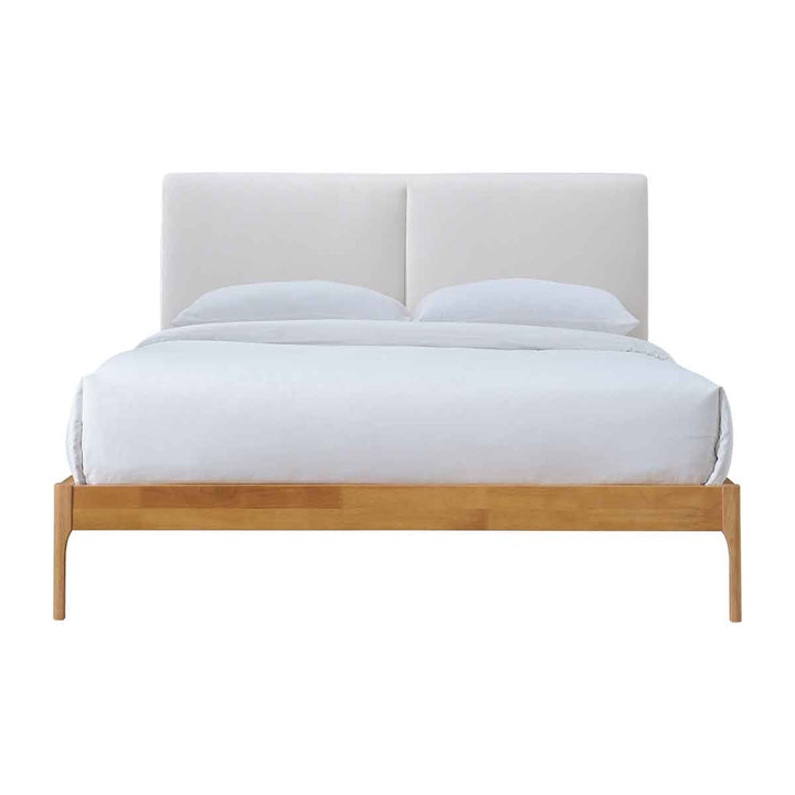 Austen Double Bed (Oak, Cream)