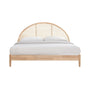 Avery Arch Rattan King Bed (Oak) - Avery Arch Rattan King Bed (Oak)