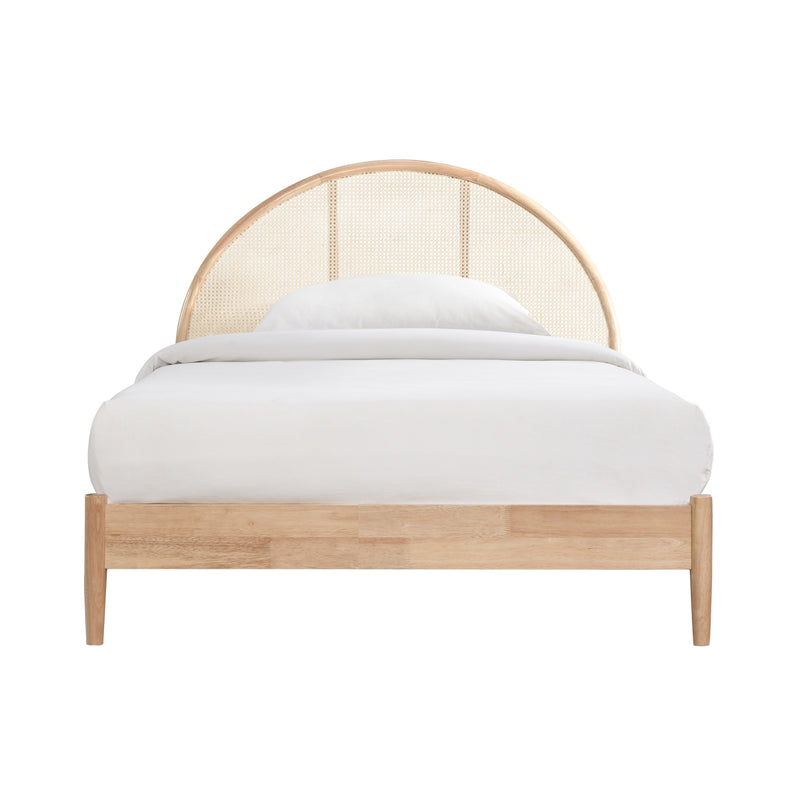 Avery Arch Rattan King Single Bed (Natural)