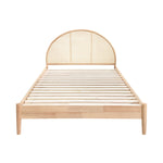 Avery Arch Rattan King Single Bed (Natural)