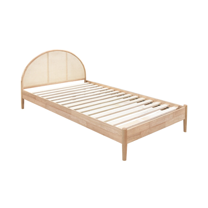 Avery Arch Rattan King Single Bed (Natural)