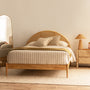 Avery Arch Rattan Queen Bed (Oak) - Avery Arch Rattan Queen Bed (Oak)
