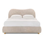 Cloud Double Bed - Cream Textured Weave