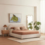 Cloud King Bed - Cream Boucle