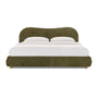 Cloud King Bed - Olive Textured Weave