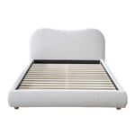 Cloud Boucle King Bed (Oak, Cream)