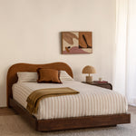 Caramel Textured Weave / Walnut