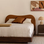 Caramel Textured Weave / Walnut