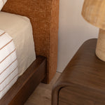 Caramel Textured Weave / Walnut