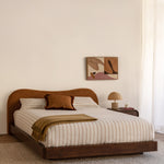 Caramel Textured Weave / Walnut