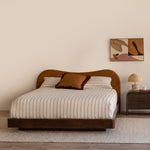 Caramel Textured Weave / Walnut