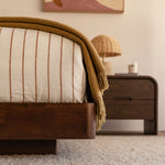 Caramel Textured Weave / Walnut