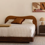Caramel Textured Weave / Walnut