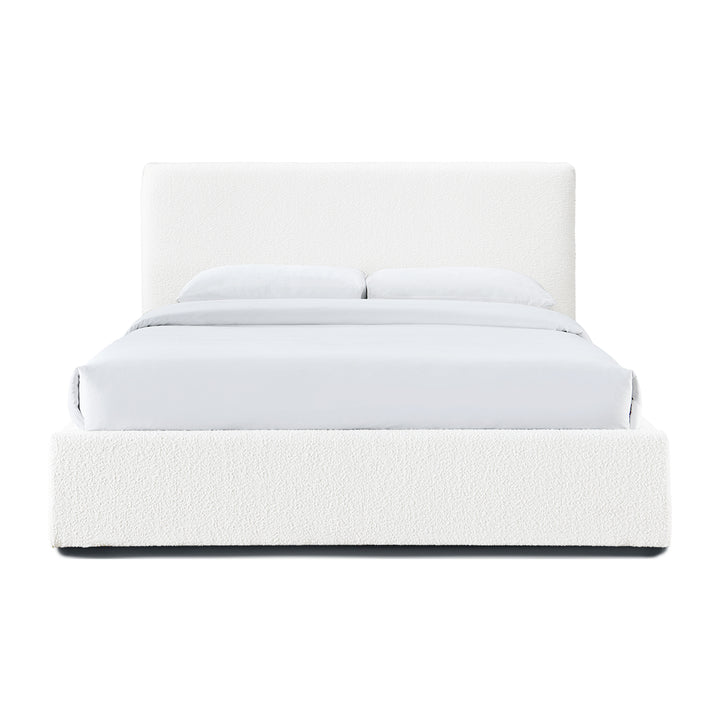 Dane Boucle Double Bed (White)