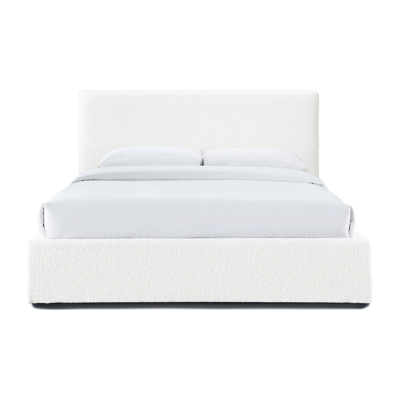 Dane Boucle Double Bed (White)