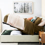 Dane Storage King Bed - Cream