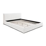 Dane Boucle King Bed (White)