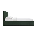 Dane Velvet King Bed (Forest)