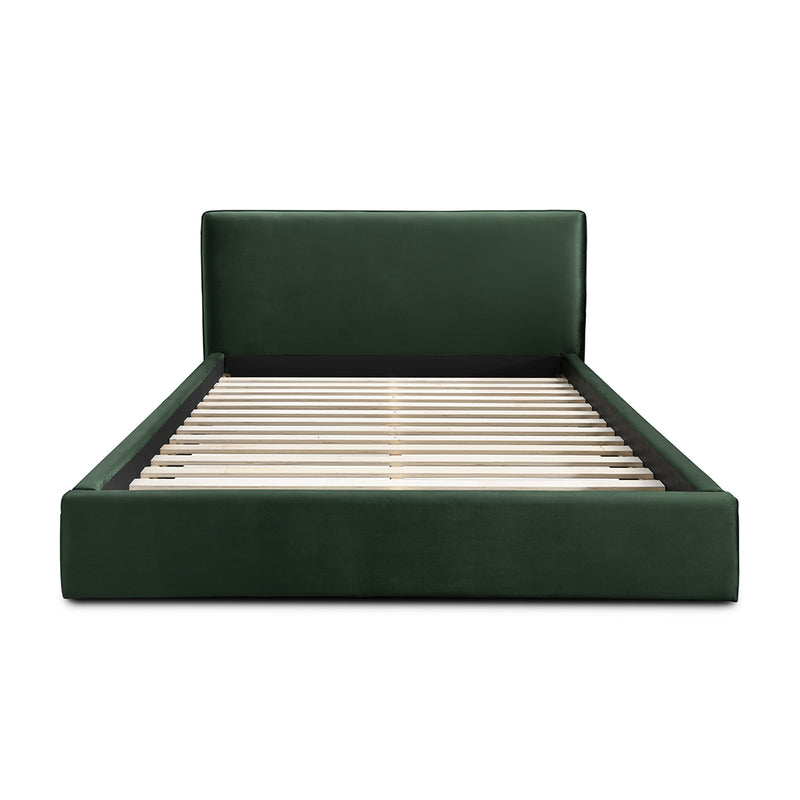 Dane Velvet King Bed (Forest)