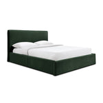 Dane Velvet Queen Bed (Forest)