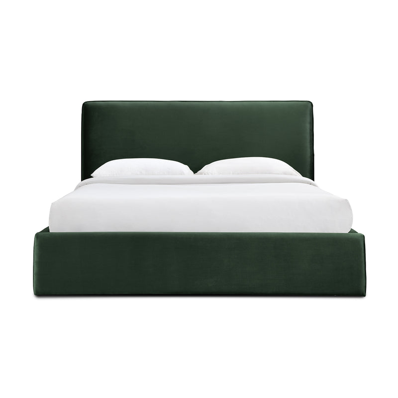 Dane Velvet Queen Bed (Forest)