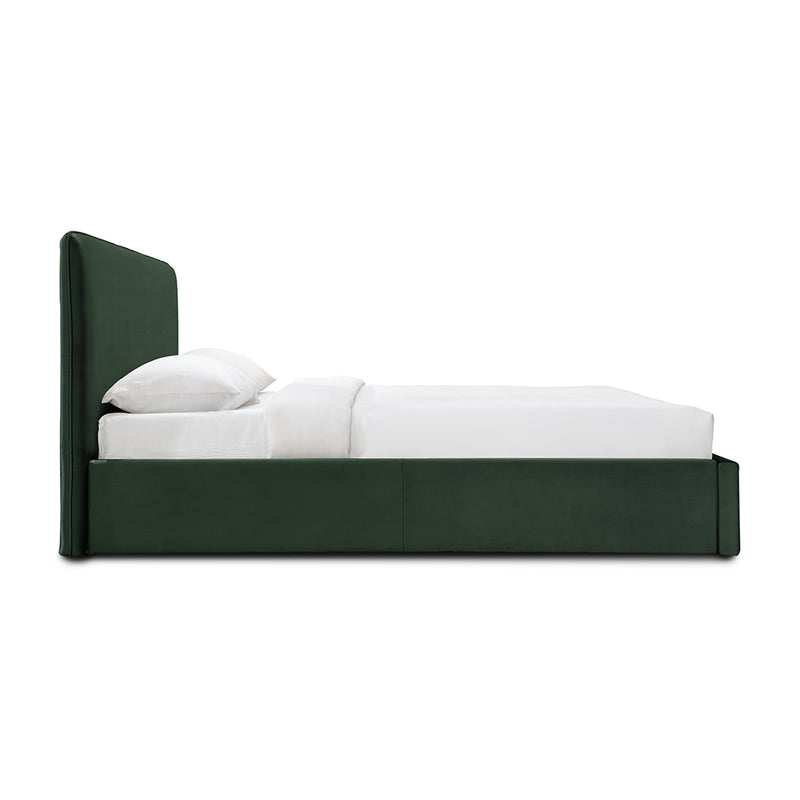 Dane Velvet Queen Bed (Forest)