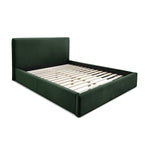 Dane Velvet Queen Bed (Forest)