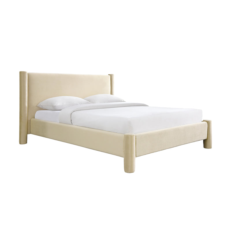 Estelle Velvet Queen Bed (Desert Velvet)