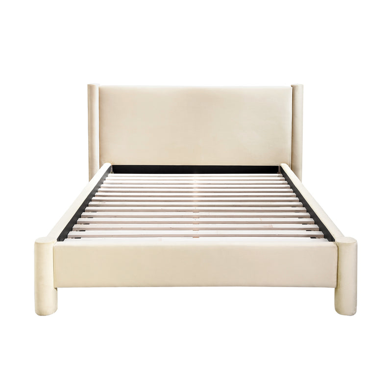 Estelle Velvet Queen Bed (Desert Velvet)