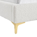 Georgia Boucle King Bed (White)