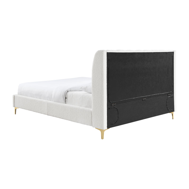 Georgia Boucle King Bed (White)