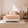 Georgia Double Bed - White Boucle