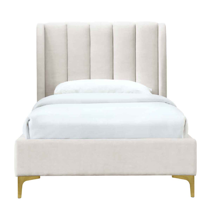 Georgia Fabric Single Bed (Cream)