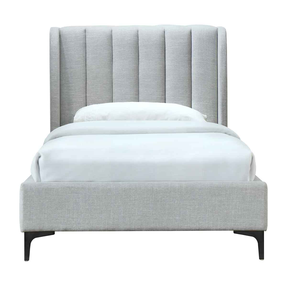 Light grey deals king size bed