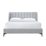 Georgia Boucle King Bed (Mixed Grey)